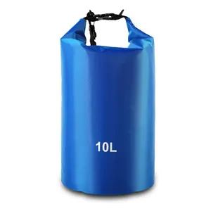 Custom Camping Hiking 5L 10L 20L 30L PVC Sports Waterproof Dry Bag Lightweight For Floating Boating Travel