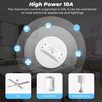 Interrupteur intelligent Wi-Fi DIY avec télécommande sans fil pour le contrôle domestique, compatible avec Alexa et Google Home