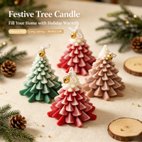 Bougies parfumées sapin de Noël en gros, bougies en forme de sapin, coffret cadeau créatif, parfum fait main, souvenir de Noël tendance