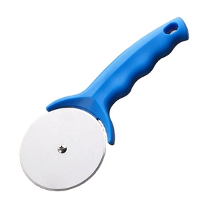 Couteau à pizza semi-circulaire pliable en acier inoxydable, grand couteau à trancher multifonctionnel, outils de pâtisserie - Product Image 4