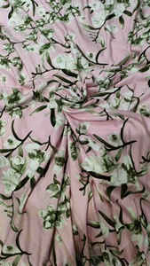 Tela de Rayón Estampada de Punto Sencillo, Diseño Personalizado, 95% Rayón, 5% Spandex, Ligera, Suave y Lisa, para Vestidos, Camisolas y <span class=keywords><strong>Ropa</strong></span> de Estar por Casa - Product Image 2