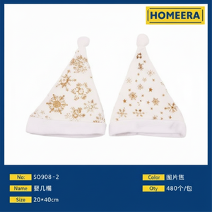 All'ingrosso cappelli di Natale in poliestere 29x40cm due colori 480 pezzi Per scatola Per decorazioni Per feste - Product Image 1