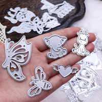 Nuovo Set di 10 Fustelle Metalliche Casuali per Scrapbooking, Stencil per Fai da Te, Album di Carta, Creazione di Biglietti, Taglio a Pressione