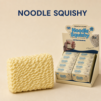 Jouet Squishy Nouilles Croustillantes Anti-Stress ASMR, Doux au Toucher, Cadeau Fidget de Collection, 3 Plus, Vente en Gros OEM