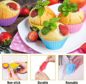 Moldes de Silicona para Repostería, Hechos en Casa, de Grado Alimenticio, Ecológicos, Reutilizables, para Cupcakes, Muffins, Moldes con Forma de Número - Product Image 6