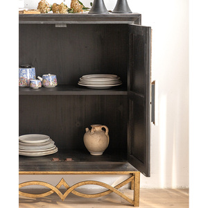 אירופאי סגנון עתיק ריהוט כפרי קלאסי בציר מבטא ריהוט תצוגת Showcase קבינט עם <span class=keywords><strong>2</strong></span> דלתות - Product Image 5