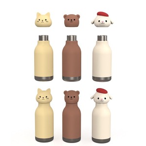 Thermos en acier personnalisable pour enfants de 500ml avec couvercle de dessin animé Bouteille d'eau animale mignonne - Product Image 3
