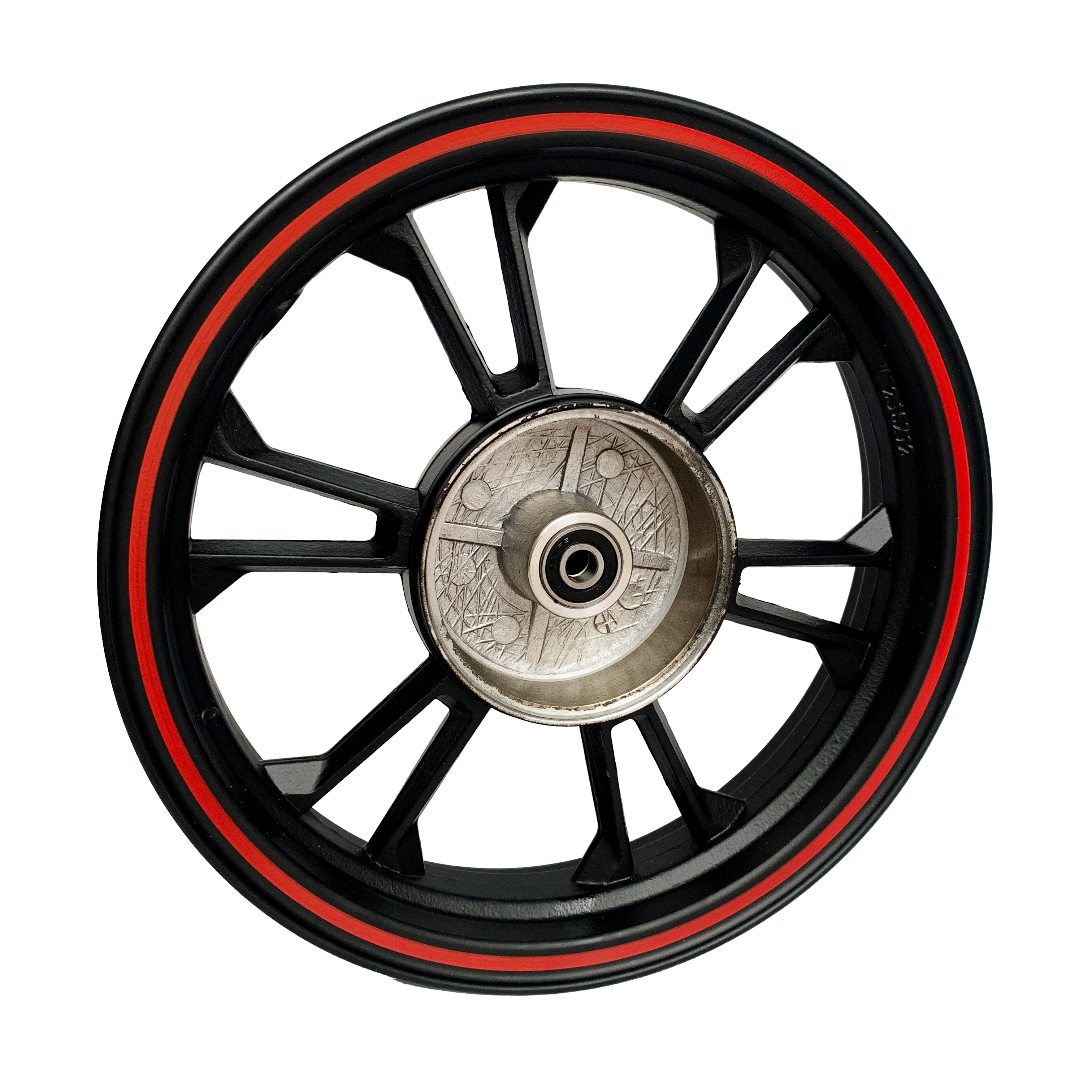 12 inch ancient brake aluminum wheels suitable for 90-90-12 tubeless tires 133 models