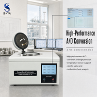 Calorimètre à bombe à oxygène LCD entièrement automatique SYU1064, analyseur de combustible, testeur de valeur calorifique pour cimenterie et carburant