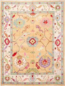 Luxury Modern Wool Oushak Carpet Hand Knotted Turkish Area Rug Custom Design Eco-friendly Non-Slip for Home Hotel Office - Product Image 4