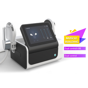 Stimulateur musculaire EMS portable à double poignée, machine de remodelage corporel électromagnétique RF, fonction perte de poids, prise US. - Product Image 3