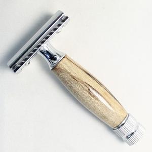 Maquinilla de afeitar de seguridad recta para hombre, de aleación de Zinc, acero inoxidable, doble filo, para peluquero - Product Image 1