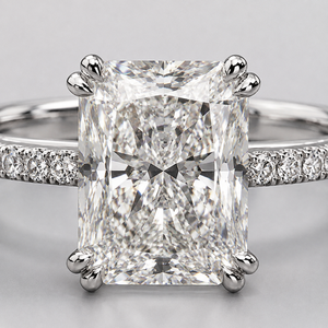 Anello di fidanzamento geometrico quadrato per donna, elegante gioiello da dito alla moda per matrimonio - Product Image 5