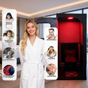 Qilong Ferninfrarot-Saunazelt Rotlichttherapie Trockene Tragbare Dampfsauna Elektrischer Trockenluft-Heizer mit Ventilator für Mobile Sauna - Product Image 3