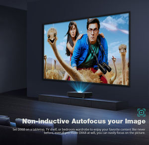 Projecteur laser DLP à ultra courte focale pour cinéma maison D068-X1-2 |   1080P Prêt pour la 4K |   Cinéma portable intelligent 3D prêt pour Android 11, version américaine - Product Image 3
