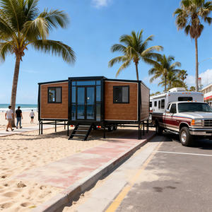 Villas modulaires en conteneurs d'acier extensibles TengShuo - <span class=keywords><strong>Construction</strong></span> en panneaux sandwich respirants, 1 à 4 chambres, personnalisables, luxe - Product Image 1