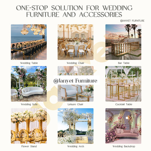 Lugar de la boda Comedor Oro Chiavari Metal Sillas plegables para eventos a granel - Product Image 6