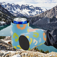 Manchon isotherme personnalisé de luxe moderne en néoprène pour canettes, garde au frais les boissons et la bière, idéal pour le camping, les fêtes en extérieur, vente en gros