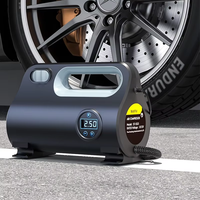 2025 New Car 150 Psi Portable Air Compressor 12V DC Inflator Pump with Pressure Gauge ABS Material for Car Tyres