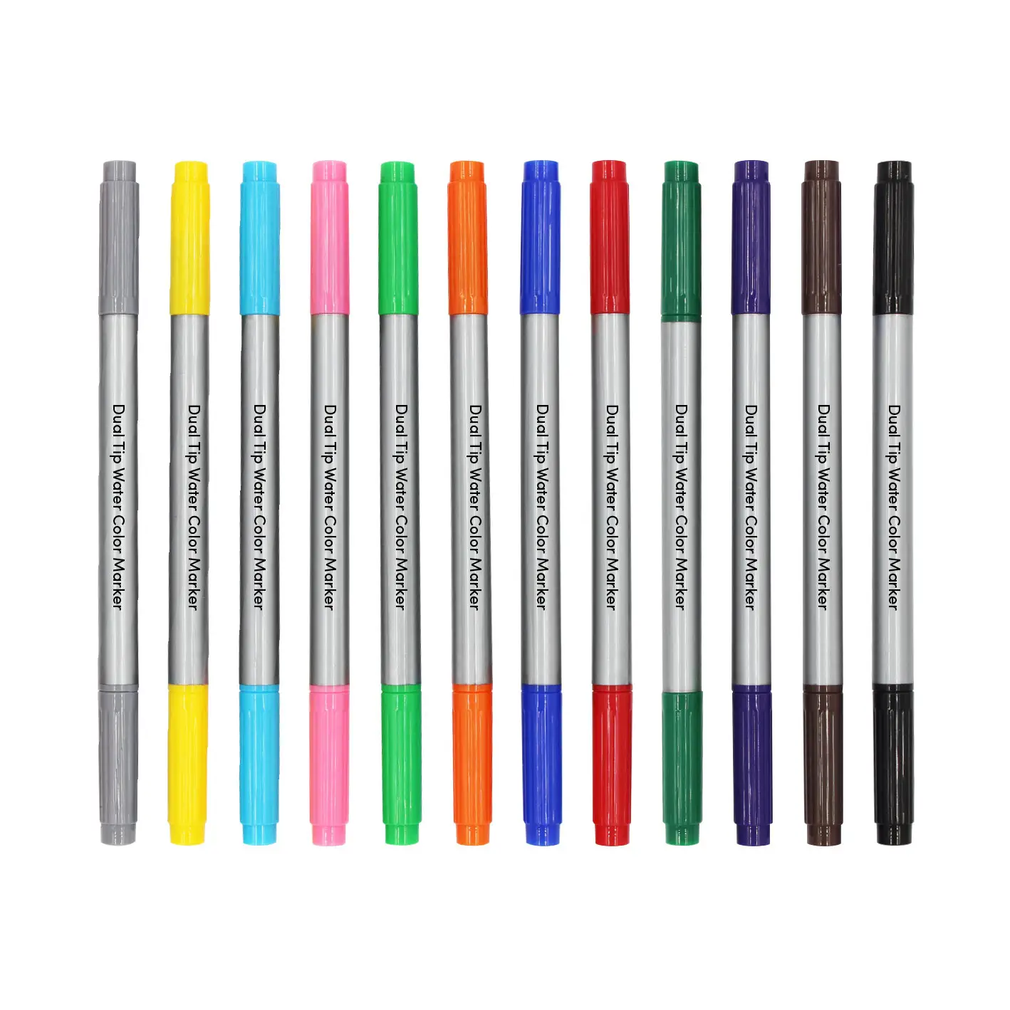 12 Pack Water Kleur Real Navulbare Marker Dual Borstel Pen Art Markers Voor Schetsen Bloeiende