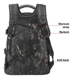 Mochila de asalto táctico de nailon al por mayor, gran capacidad, logotipo personalizado, BSCI, muestra gratuita, cierre de cremallera, forro de poliéster, venta al por mayor - Product Image 2