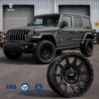 Rines Forjados Personalizados Seguros con Sistema Beadlock 5x127 5x150 de 16 17 18 19 Pulgadas para Todoterreno, Color Negro para Wrangler, Gladiator, Grand Cherokee, Jimny