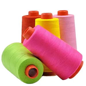 Low Shrinkage 100% polyester 30/2 thread Top Quality Factory Supplier Polyester Dyeing Sewing Threads used for Garments