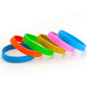 Bracelet en caoutchouc personnalisé avec logo gravé, bracelets en silicone personnalisés, bracelets lumineux en silicone pour fête, impression de bracelets personnalisés - Product Image 6