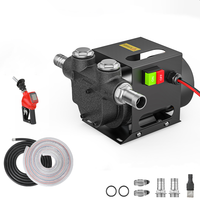 Pompe de transfert de carburant diesel CAVITT 550W 12V 24V DC avec compteur numérique et buse auto-étanche pour camions et ravitaillement