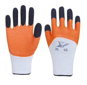 Linyi, venta directa de fábrica, nuevo invierno, cálido, Venta caliente, máquina de punto, sin costuras, doble inmersión, acabado arenoso, guantes de trabajo recubiertos de látex - Product Image 5