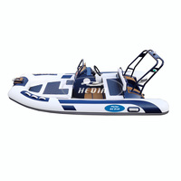 Bateau de pêche gonflable Hedia Factory 4.2m Rib 420 léger en PVC Hypalon, luxe, haute vitesse