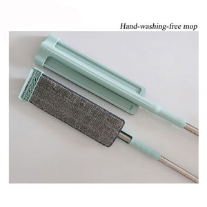 Serpillère auto-essoreuse en acier inoxydable durable avec tête en microfibre et tête pivotante pour le nettoyage de la maison et du <span class=keywords><strong>bureau</strong></span> - Product Image 6