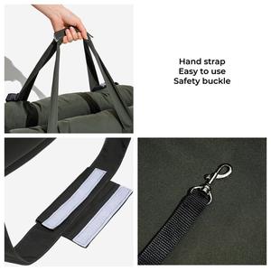 2025 लक्जरी विरोधी पर्ची नीचे पालतू वाहक नरम गर्म एडजस्टेबल फोल्डेबल नायलॉन पालतू कार बूस्टर पोर्टेबल सुरक्षा यात्रा - Product Image 6