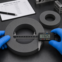 Nouveau noyau de transformateur toroïdal en acier au silicium B23G110 de 0,33 mm, laminé à chaud, avec service de découpe