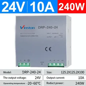 Winston <span class=keywords><strong>drp</strong></span>-240W 48V 5A 24V เอาต์พุต10A รางไ<span class=keywords><strong>ฟ</strong></span>แบบปรับได้ - Product Image 6