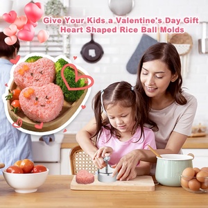 Molde de Acero Inoxidable para Onigiri y Musubi en Forma de Corazón al por Mayor, para Regalos del Día de San Valentín para Niños, Preparación de Alimentos - Product Image 4