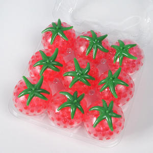 TPR Tomato Squeeze Toy Soft Rubber <b>Beads</b> Decompression Ball Stress Relief Fidget Toy for Boys Girls - Product Image 4
