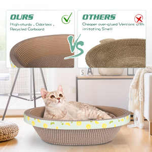 Exquisite <b>cat</b> <b>Scratching</b> Board <b>Scratching</b> Stable Thickened Oversized Wear-resistant Corrugated Paper Kennel - Product Image 3