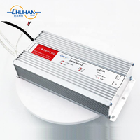 Transformateur LED étanche IP67 AC/DC CHUHAN, alimentation électrique 300W, sortie simple 220VAC 12V/24V 25A/12.5A 50-60Hz, boîtier en aluminium