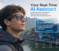 Lunettes de soleil intelligentes 8M avec caméra et traduction IA, photo HD 4K, étanches, pour la conduite en extérieur, lunettes IA Meta