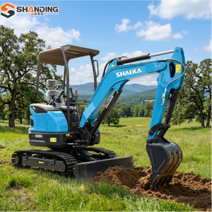 รถขุดขนาดเล็ก 3 ตัน SHANDING จัดส่งฟรี มาตรฐาน CE EPA เครื่องยนต์ Kubota ระบบไฮดรอลิก รถตักดินแบบตีนตะขาบ มาตรฐาน CE Euro 5 รถขุดขนาดเล็ก - Product Image 5
