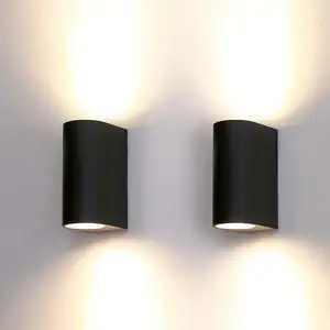 Outside Wall Sconce IP44 Waterproof Blackout Lights Alumínio Outdoor Wall Light Up Down Exterior Wall Lamp