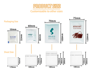 Wholesale Eco-Friendly Custom Logo Wet <strong>Dry</strong> <strong>Wipes</strong> Multi-Purpose Travel Mini Cleansing Wet <strong>Wipes</strong> Individually Wrapped - Product Image 3