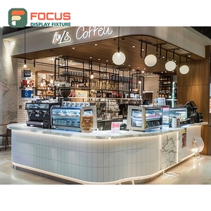 ชั้นวางกาแฟแบบร่วมสมัย ชั้นวางถุงเมล็ดกาแฟทรงสูง ลายไม้ ชั้นวางโชว์สินค้าในร้าน - Product Image 4