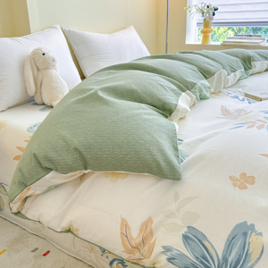 Nhà dệt may 100% cotton in tấm ga trải giường đặt Nữ Hoàng Vua kích thước tùy chỉnh Duvet cover <span class=keywords><strong>bedding</strong></span> Set - Product Image 6
