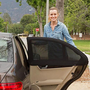 Universel été isolation <span class=keywords><strong>voiture</strong></span> noir maille <span class=keywords><strong>voiture</strong></span> fenêtre pare-soleil chaussettes fenêtre latérale Anti-moustique <span class=keywords><strong>voiture</strong></span> pare-soleil couverture rideau - Product Image 5