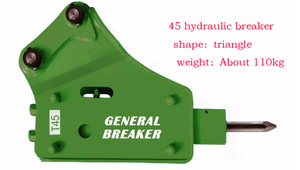 Venta Directa de Fábrica, Martillo Hidráulico 45, Apto para Varias Marcas de Excavadoras Como Carter, Komatsu, Kobelco y Hitachi - Product Image 2