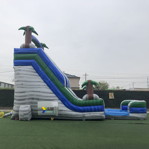 Thương mại PVC đôi trượt thư bị trả lại nhà Jumper bouncy lâu đài lớn trượt nước hồ bơi trượt nước Inflatable - Product Image 3