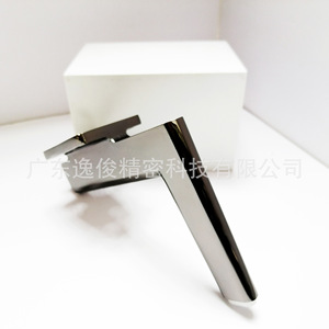 Aluminum Alloy L-shaped <b>Sofa</b> <b>Legs</b> 130mm Graphite Minimalist Design Heavy Duty Furniture Support - Product Image 1