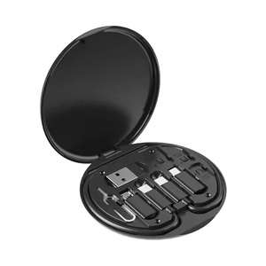 2026 Data <b>Cable</b> Storage 6-in-1 Round Portable Multifunction <b>Type</b>-<b>C</b> <b>USB</b> Data <b>Cable</b> Storage Kit for Fast Charging - Product Image 1